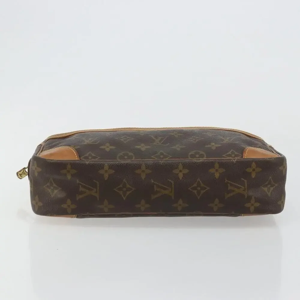 Louis Vuitton Monogram Compiegne 28 Clutch Bag Brown